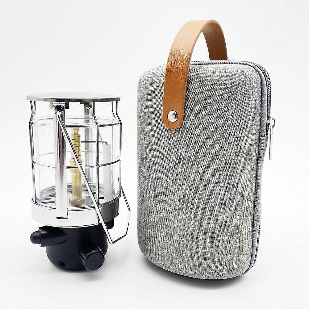 Camping Gas Lantern with Ignition System, Bright Outdoor Light, Adjustable Flame, Storage Bag