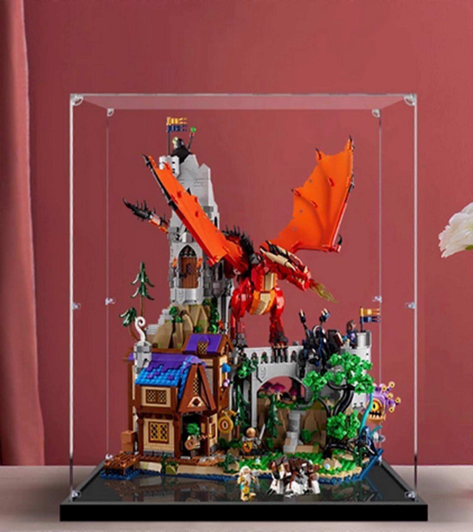 Acrylic Display Case Compatible with  21348 Dungeons and Dragons, Dustproof Clear Showcase, 3mm Thick