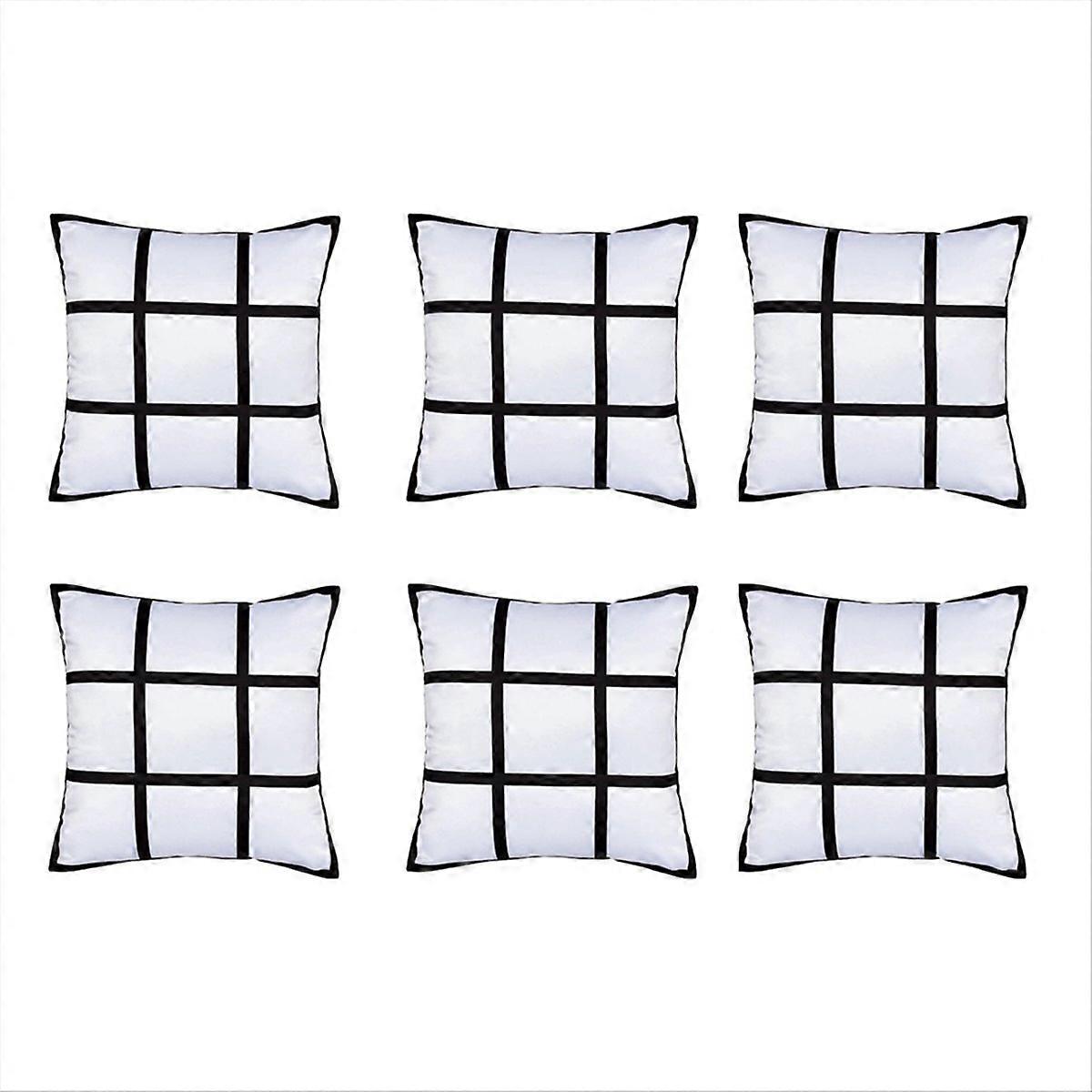 Sublimation Blank Panel Pillow Case DIY Polyester Cushion Cover,S