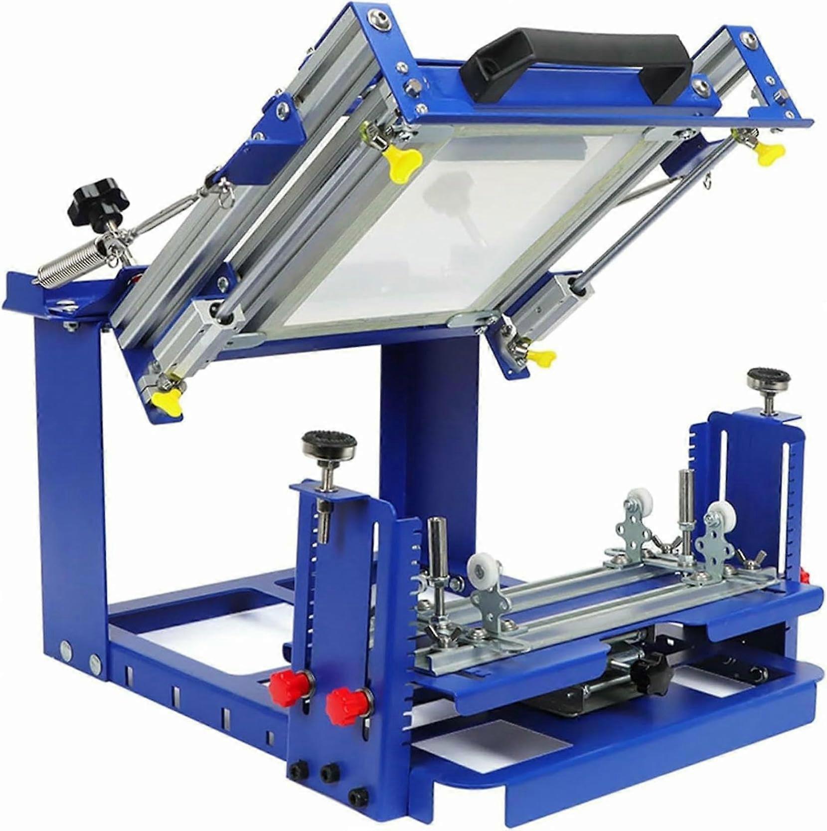 Cylindrical and Curved Surface Screen Printer with Adjustable Height and Accurate Printing for 80mm Diameter