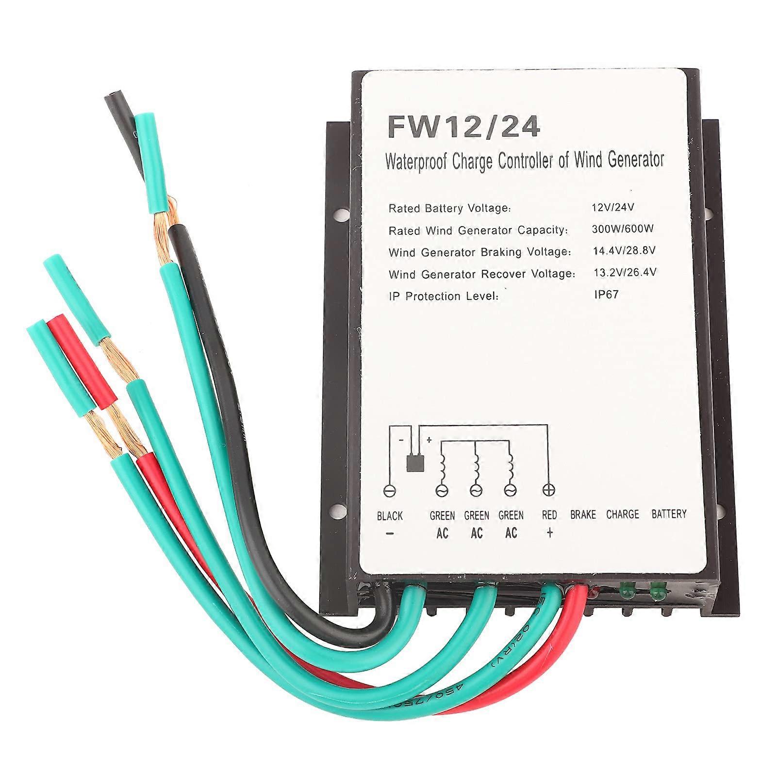 Wind Turbine Charge Controller with Smart Braking Control for Automatic Battery Charging OffGrid Use