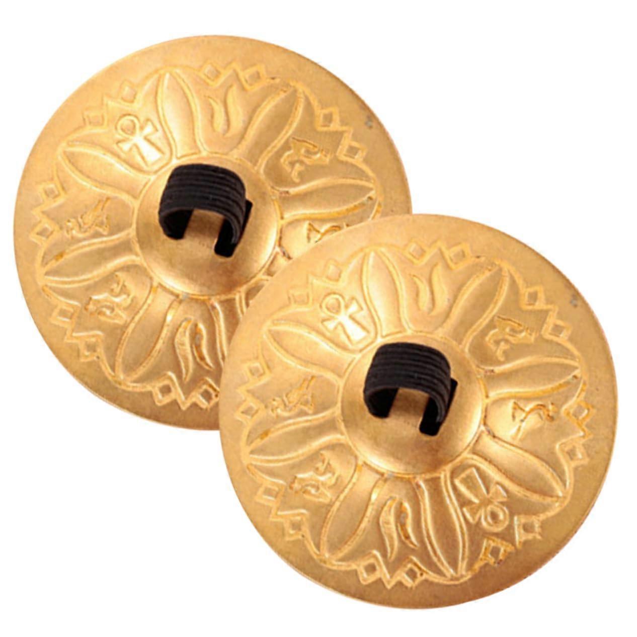 Copper Finger Cymbals for Dance Performance with Clear Rhythmic Accents and Durable Construction
