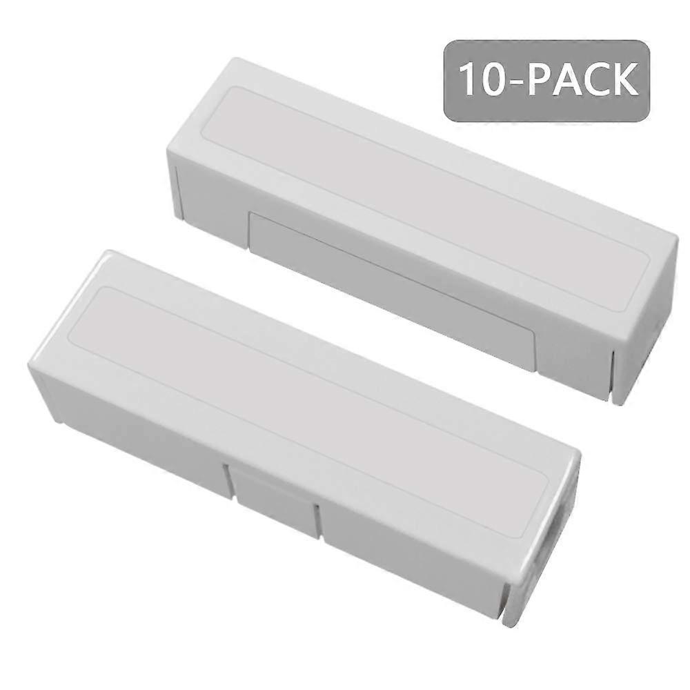 10 Sets Surface Mounted Magnetic Door Contact Sensors with Screws for Secure Entry Detection