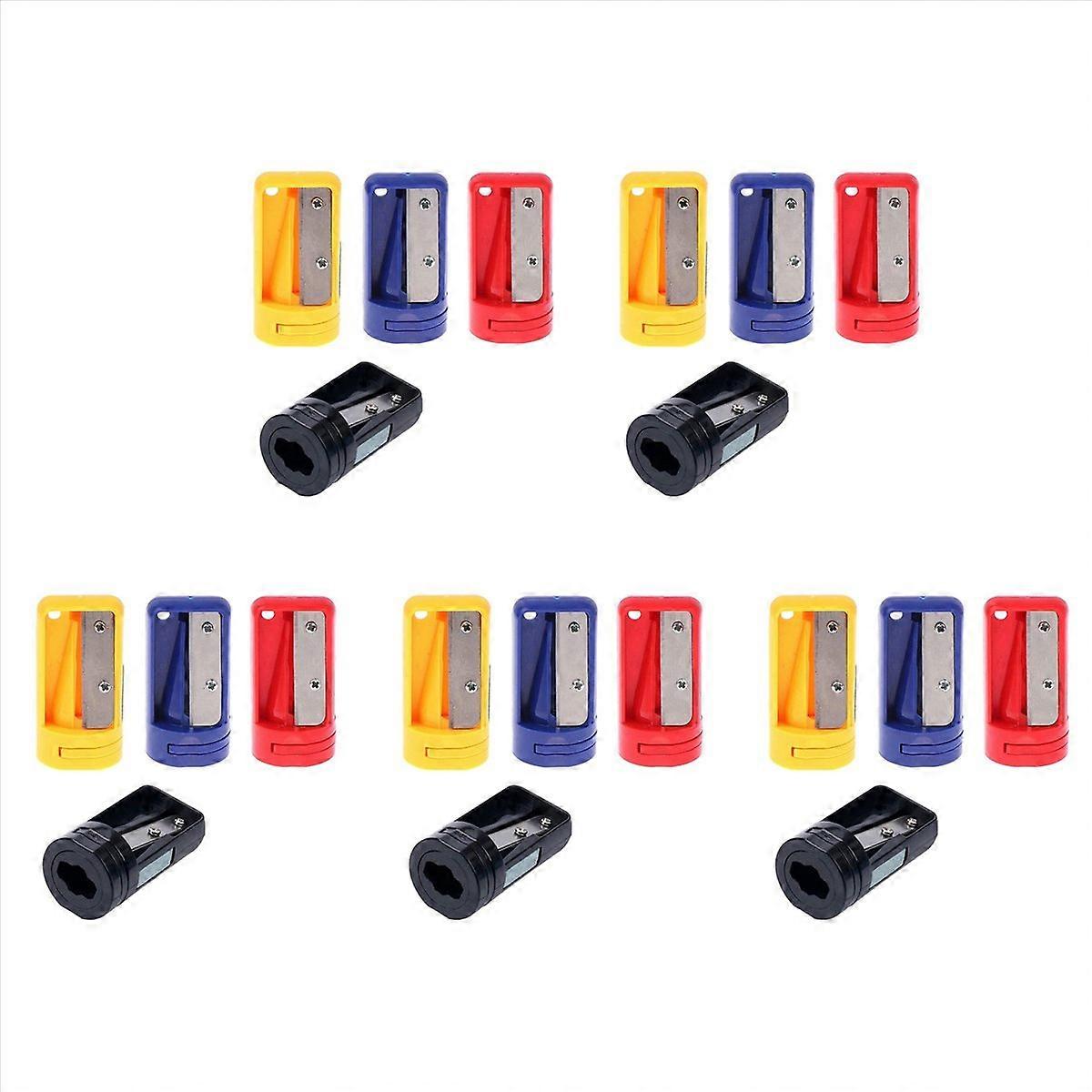 Carpenter Pencil Sharpener- 4 Pack Manual Pencil Sharpener for Flat
