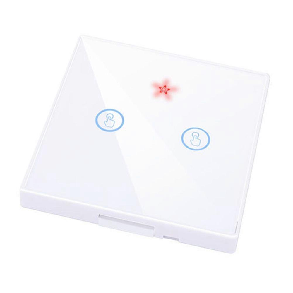 Smart Home Touch Switch Light Electrical 433Mhz Remote Control Wall Panel Button Receiver Led Lamp 2 Gang Switch