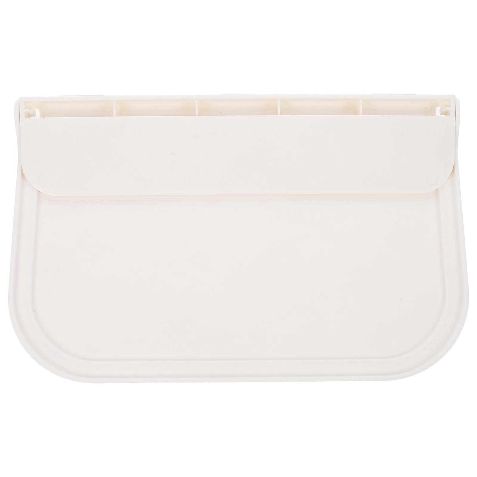 White Floating Wall Shelf Wall-Mounted Rack for Storage