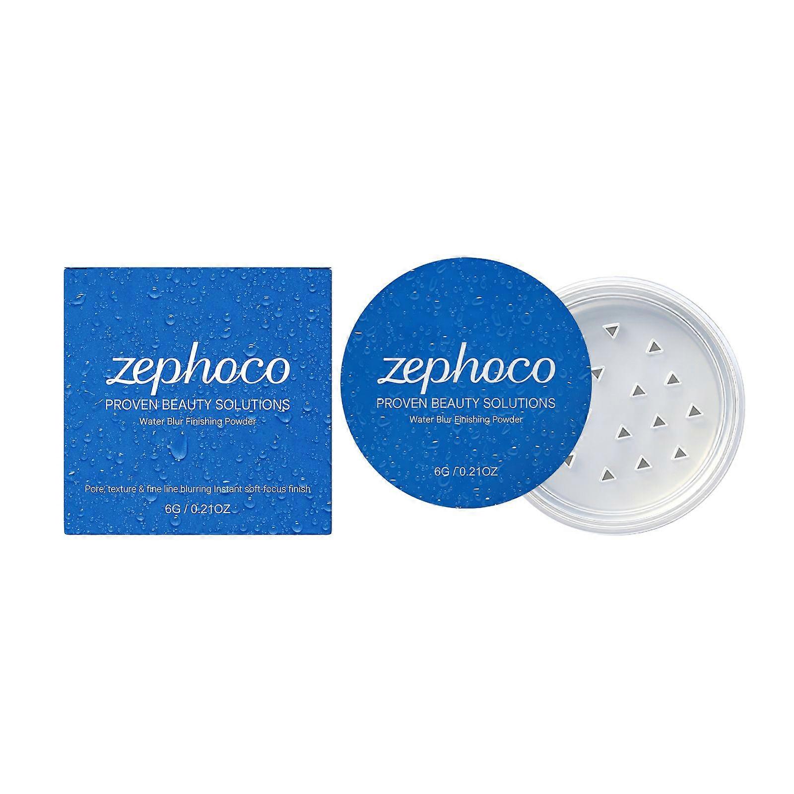 Water Blur Finishing Powder, Pore Minimizing & Soft Focus Setting Powder, Matte Finish for All Skin Types