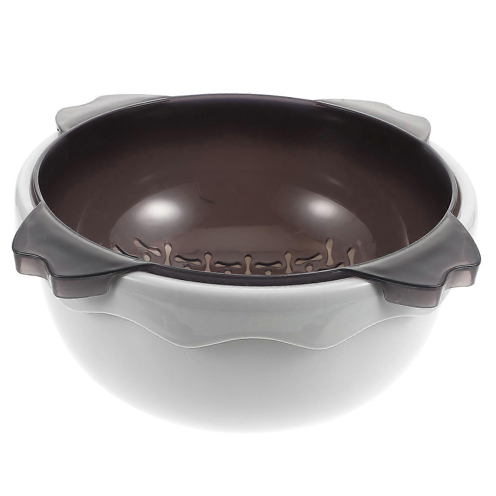 Fruit Strainer Double-Layer Kitchen Fruit Vegetable Drying Basket 1Pcs