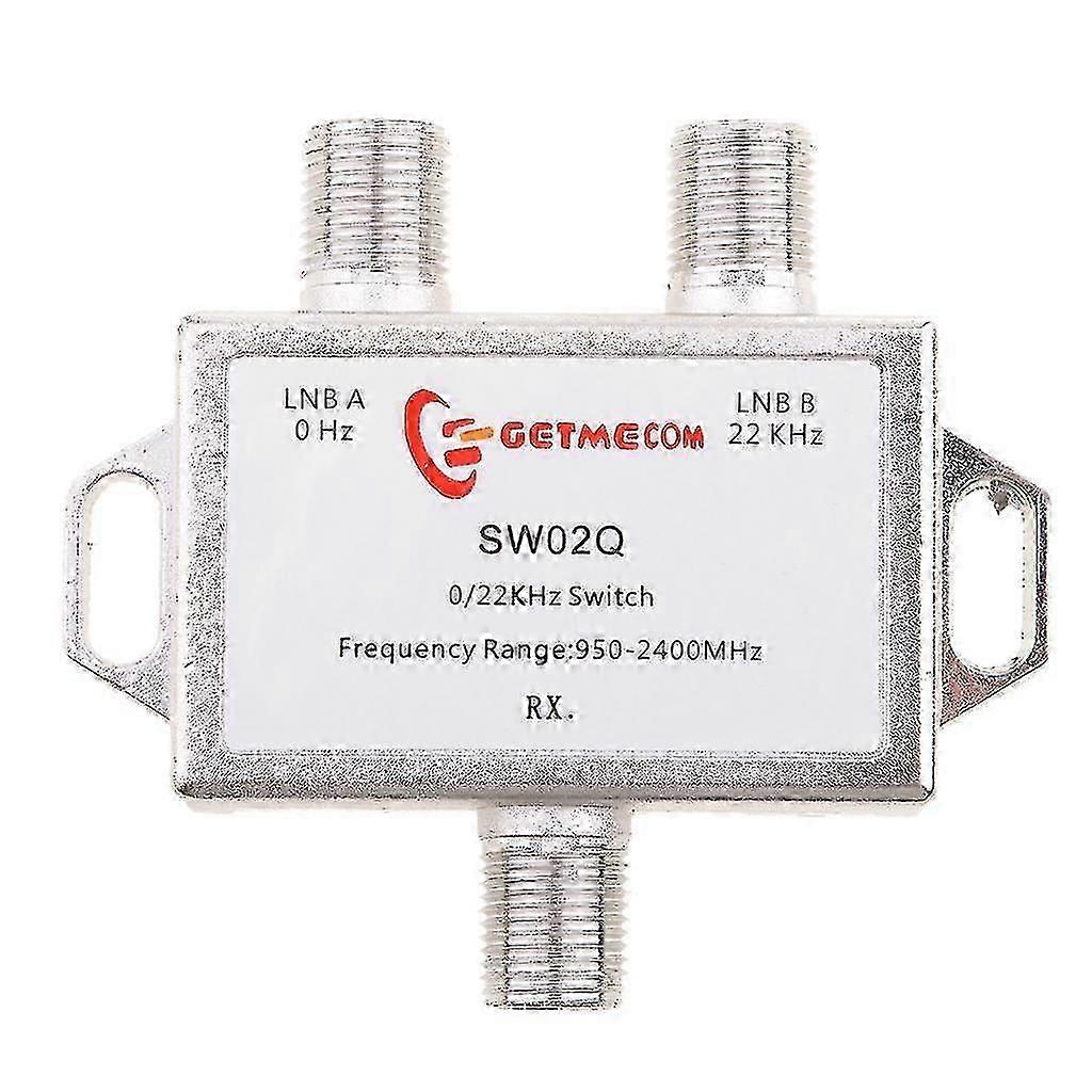 2x1 DiSEqC LNB Tone Satellite Multi FTA Switch 0/22KHz LNBF Multi Switch