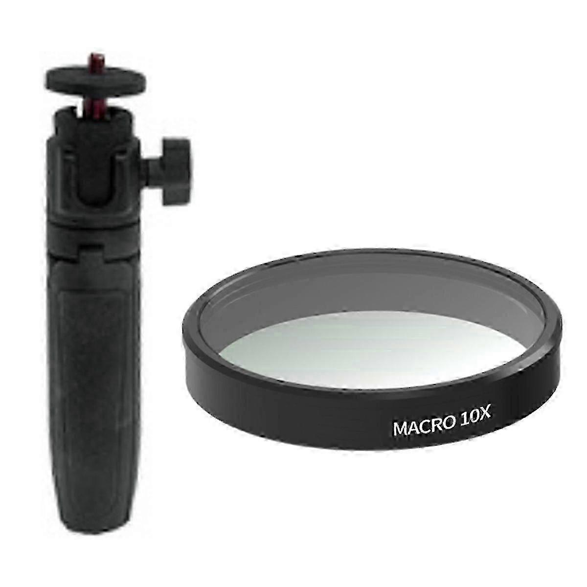 10X Macro Lens Filter | Mini Selfie Stick for Action Camera