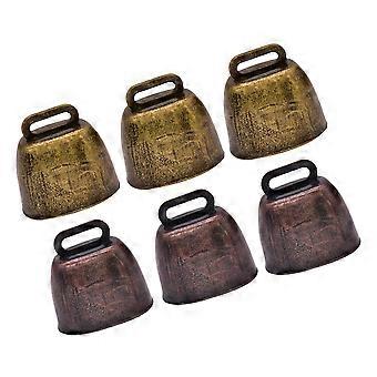 Assorted Color Cow Bells for Grazing with 6Pcs Anti-Lost Bells