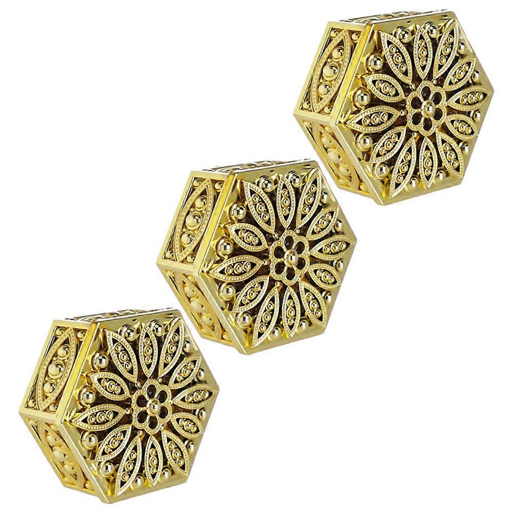 Golden Box Storage Container for Wrapping 3Pcs