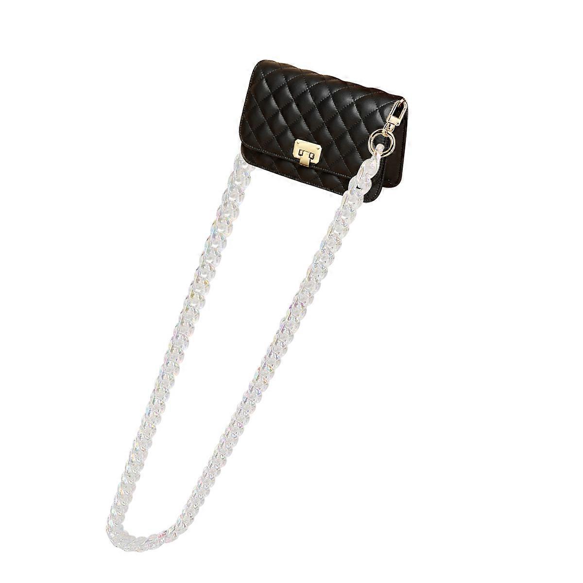 Shoulder Bag Chain Rectangular Shape Visual Effect Assorted Color Metal Buckles 1Set