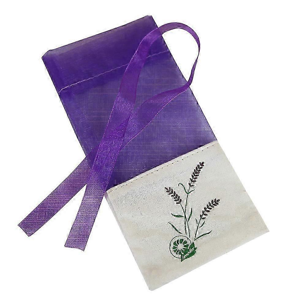 Lavender Patterned Sachet Bags, 6Pcs Empty for Storage & Travel