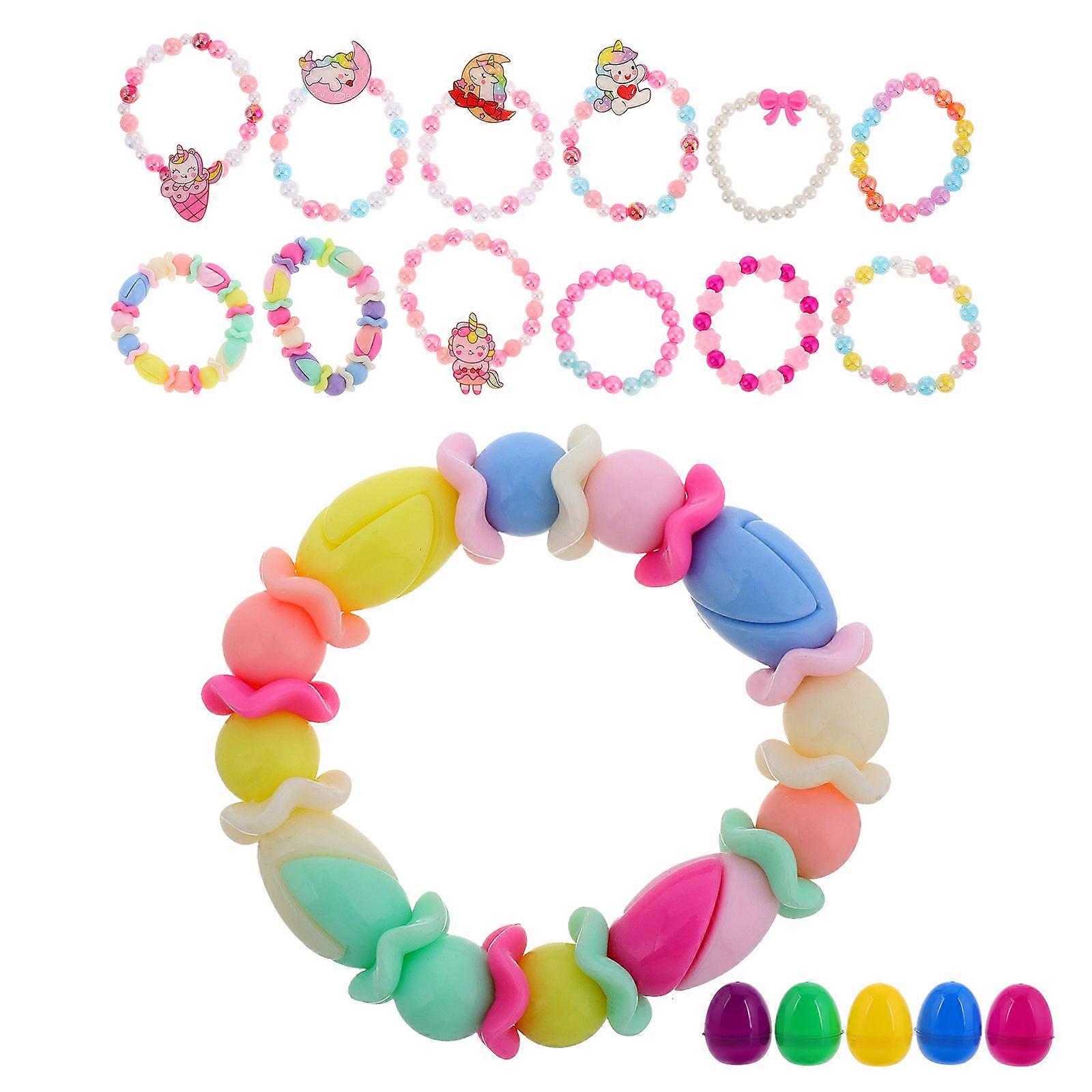 Easter DIY Kit Hand Painted Plastic Eggs for Decorating 1Set Creative Crafts