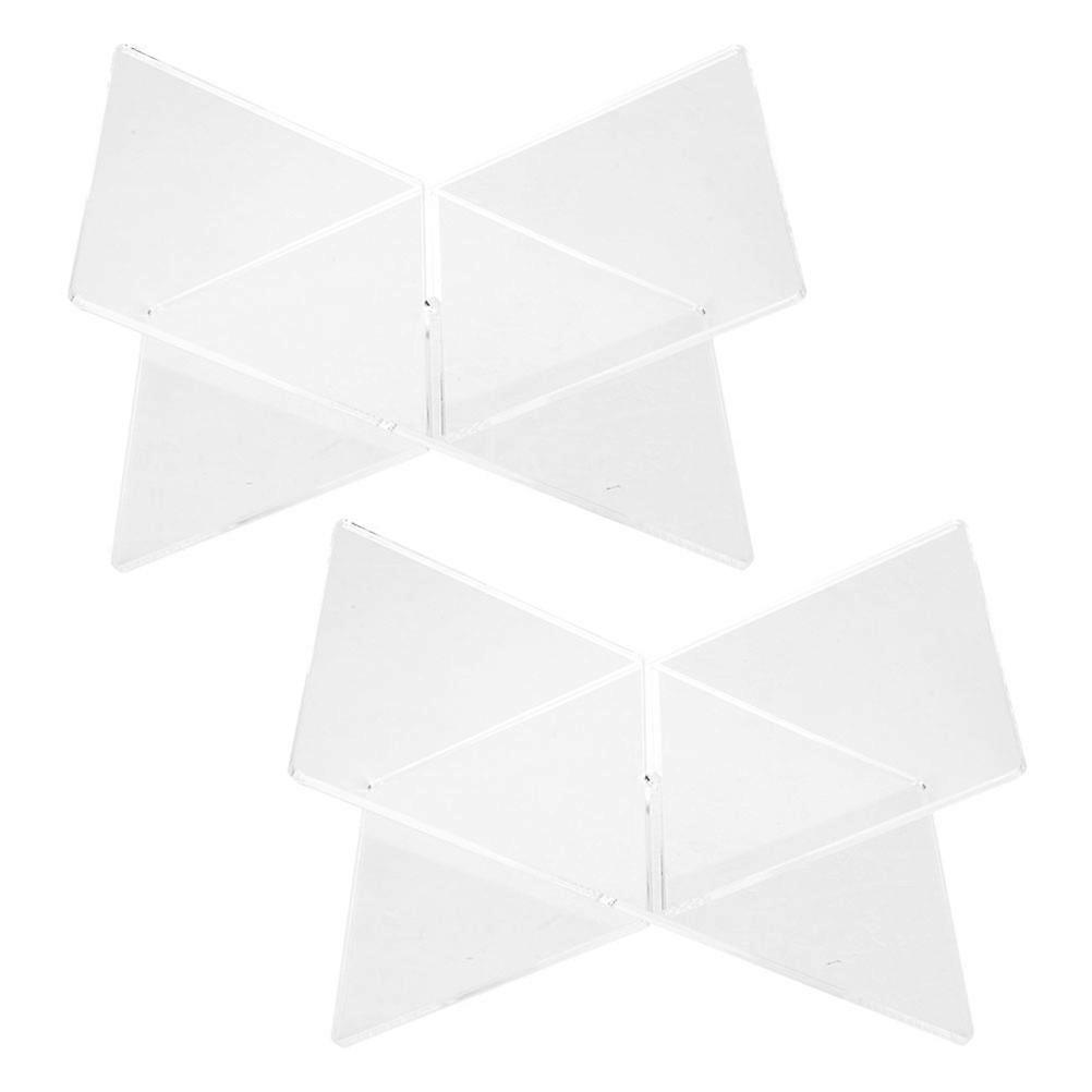 Holder Acrylic Stand for Reading 2Pcs X Shape Multifunction