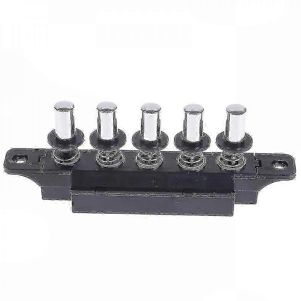 Five-Position Silver Switch for Range Hood with Plug-In Button Control