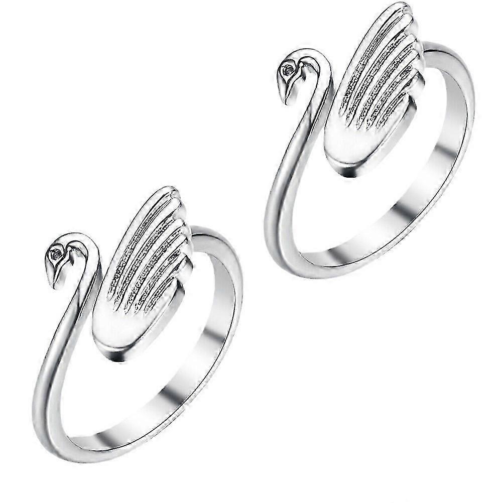 Crochet Loop Ring Adjustable Maintain Thread Tension 2.00X2.00X0.30CM Copper 2PCS