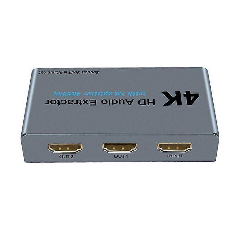 Kompatibel med 4K HD Audio Extractor HDMI Splitter Switch - Grå E21