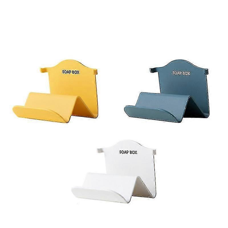 3pcs Soap Dishes, Wall-mounted Type Soap Box