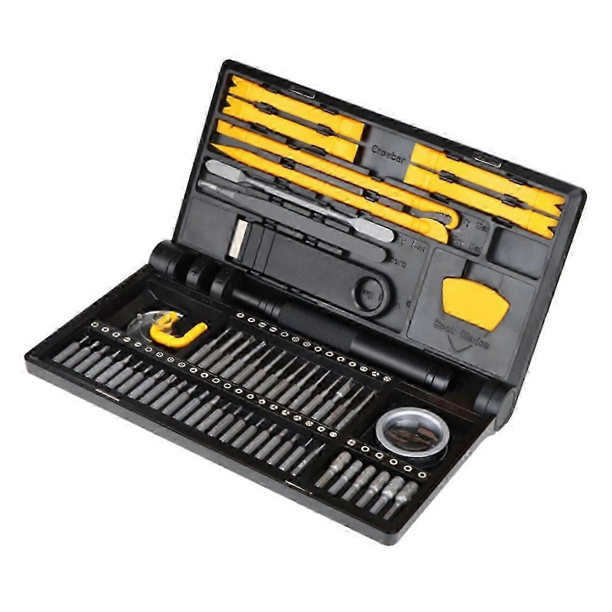 70 in 1 Precision Screwdriver Set with 42 Magnetic Bits 5 Torque Settings Multi-Function Repair Tool