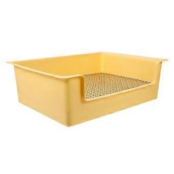 Stor kanin kattlåda tränare potta för små husdjur gul design