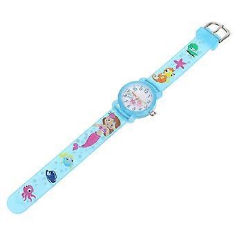 1pc kinderen waterdicht horloge student waterdicht horloge cartoon zeemeermin horloge
