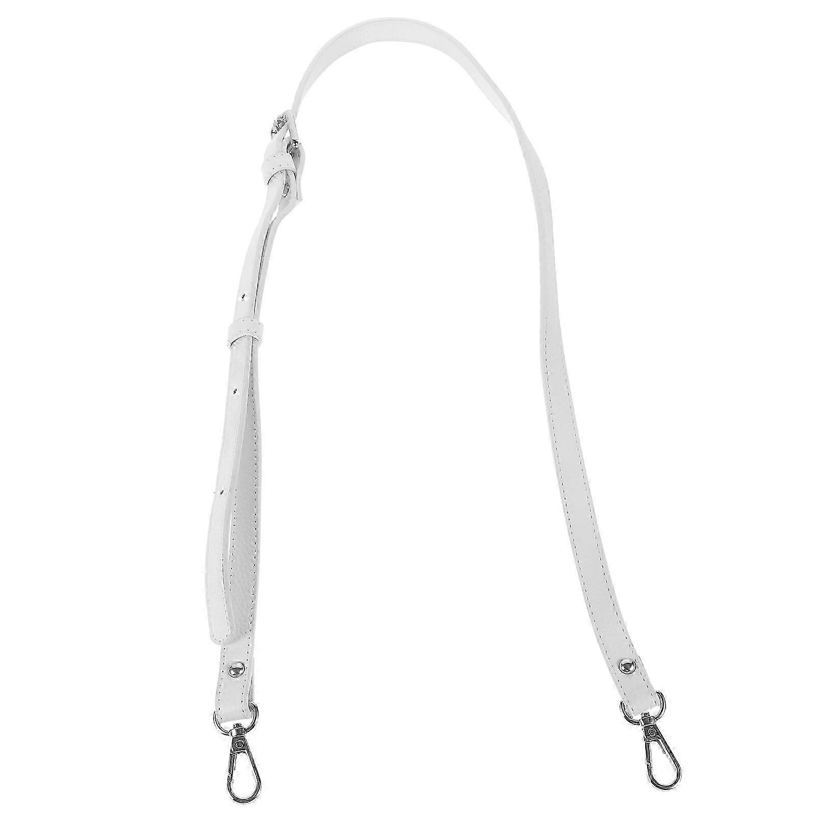 Adjustable Shoulder Bag Strap PU Replacement Creative for Bag White