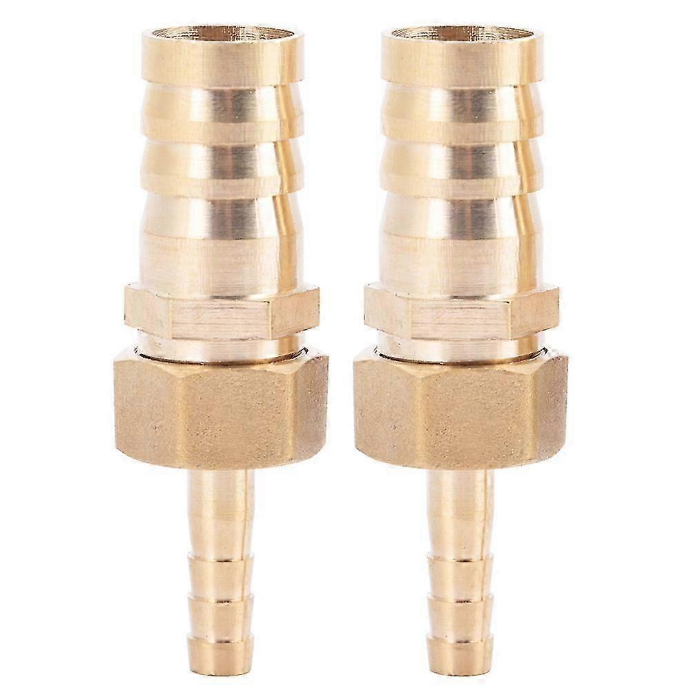 Brass Fitting Hose Barb Tail Reducer Reducing Plug Connector (6mm-16mm 2pcs)