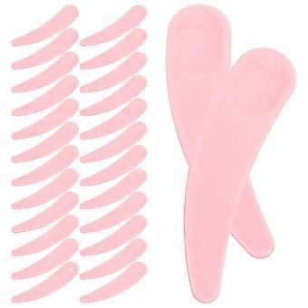 Facial Plastic Spatula Scoop for Makeup Application 50Pcs Pink