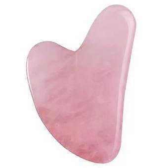 Naturlig rosenkvarts Gua Sha ansiktsverktøy for anti-aldring og avslappende massasjeterapi