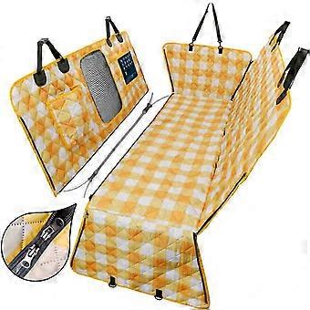 Dirt Resistant Yellow Dog Car Boot Liner Seat Cover Non-Slip Scratchproof