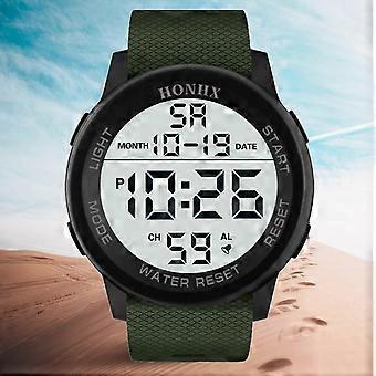 2026 Luksus Herre Analog Digital Militær Sport LED Armbåndsur med Vandtæthed D