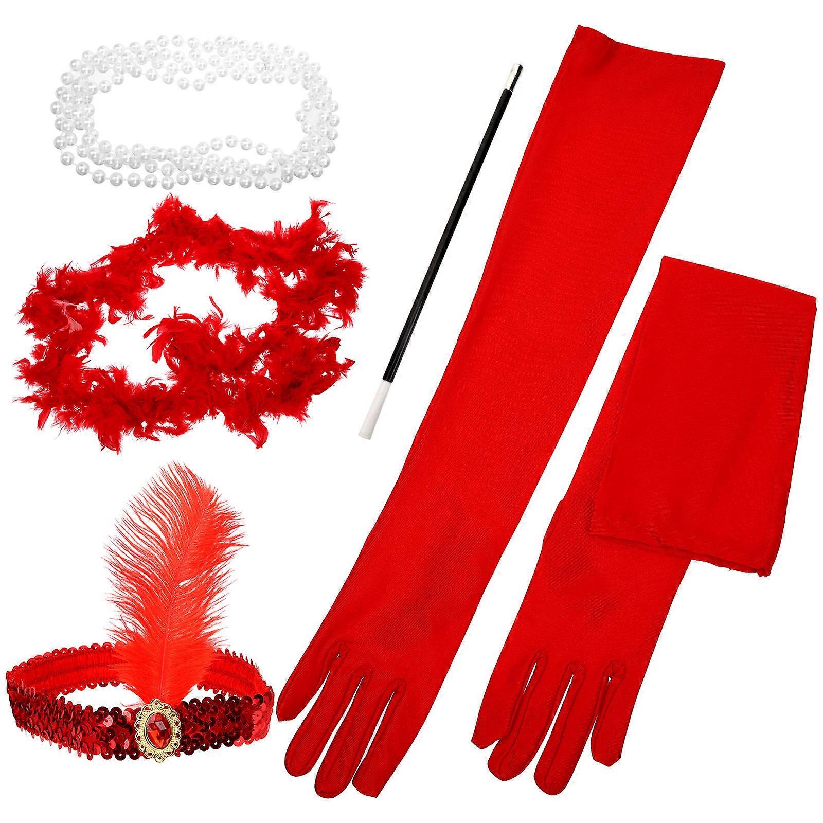 1920S Accessories Flapper Headband Set for Decor Use 1Set