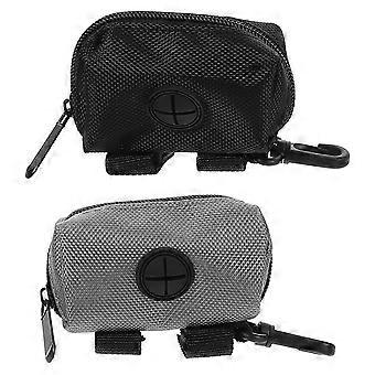 2pcs Dog Bag Holder: Dog Poop Bag Holder for Leash Large Capacity Pet Waste Dispenser with Carabiner Clip for Outdoor Walking and Travel