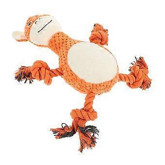Orange Dog Toy Squeaky Dog Toy for Teething Giraffe Shape