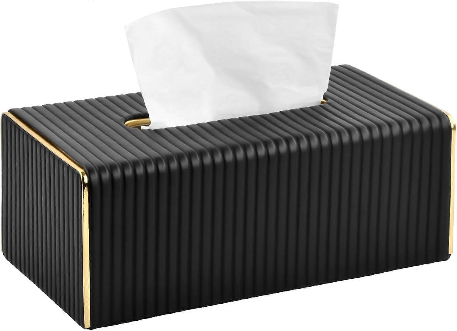 PU Leather Tissue Boxes, Rectangular Tissue Dispenser, Tissue Holder,