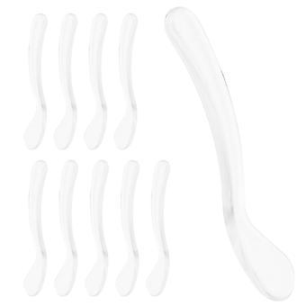 Face Cream Spatula Makeup Applicators for Women 20Pcs White Cosmetic Spoons