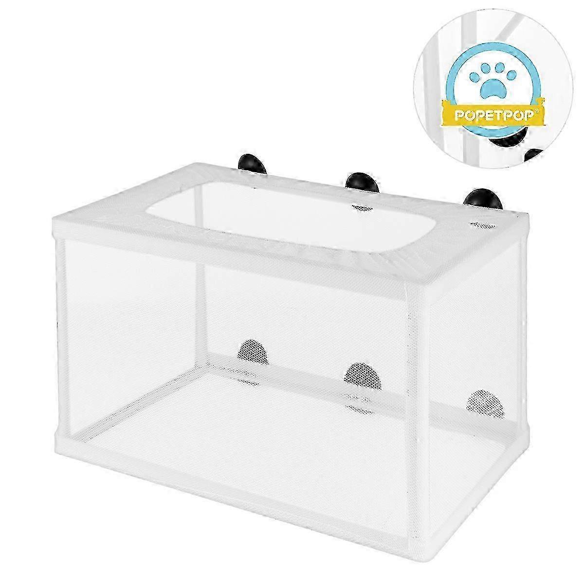 Fish Hatchery Net Large Aquarium Isolation Tank Net Protecting Juvenile Fish Rectangular Shape 1Set