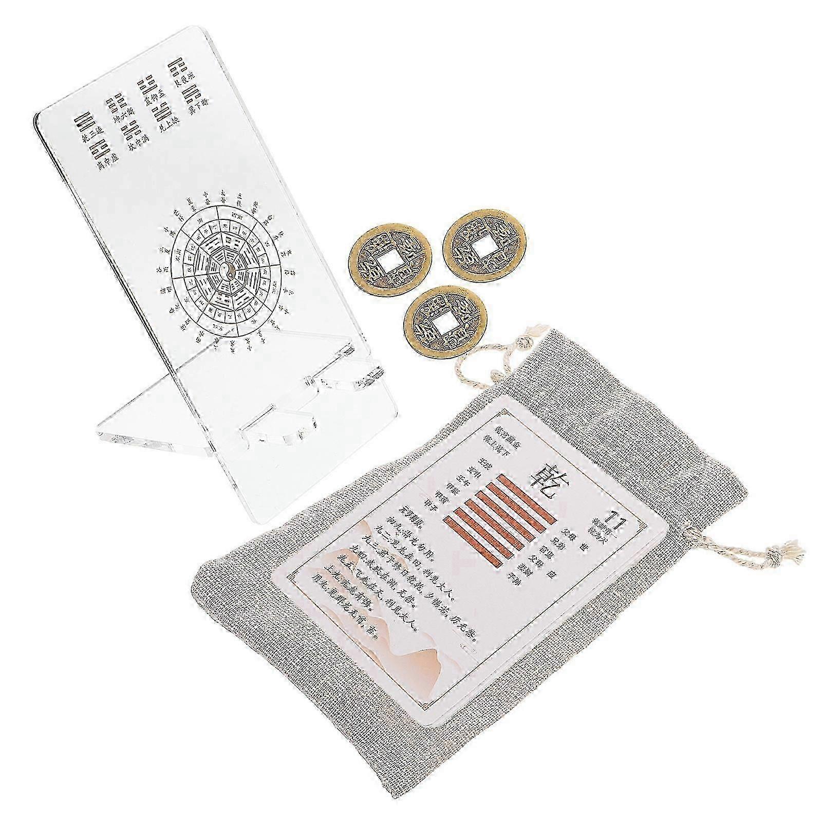 Ancient I Ching Cards for Divination with 1Set Learning Tool Included