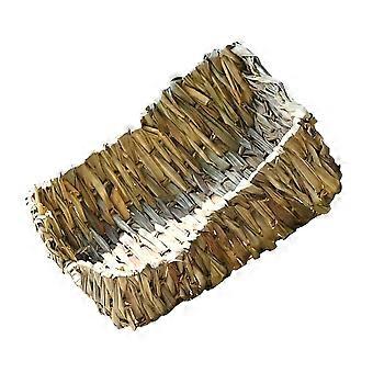 Pet Sleeping Bed Natural Woven Reed Grass Nest 1Pcs Safe Comfort