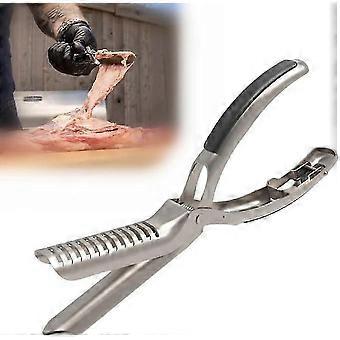 Rib Membrane Remover Stainless Steel Tool Kit - The Ultimate Rib Prep Tool for BBQ Enthusiasts - Ergonomic Design for Easy Membrane Removal - Dishwash