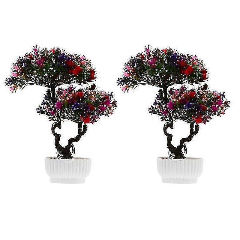 2pcs Plastic Flower Potted