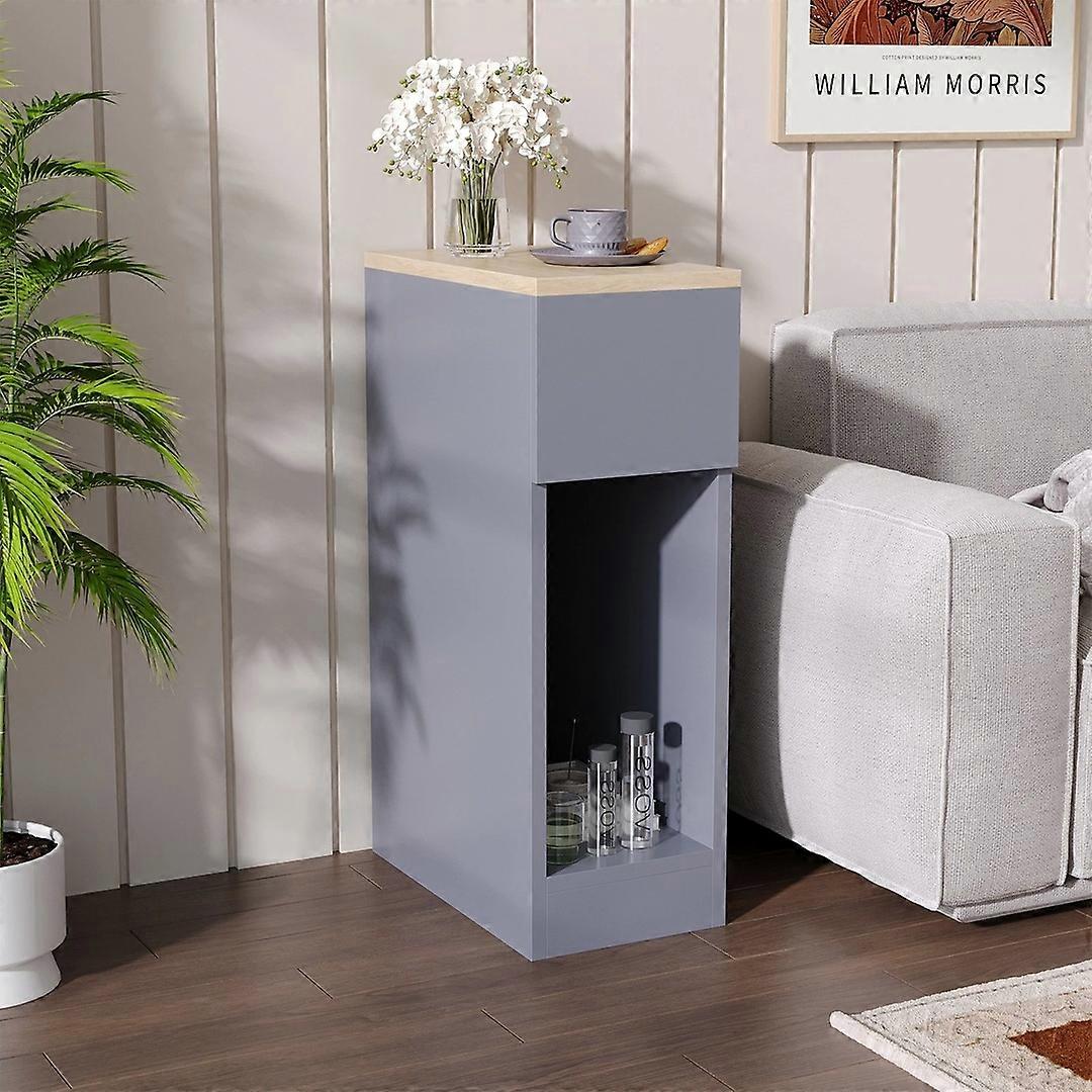 Bedside Table Cabinet Nightstand Small Side End Table Storage Shelf