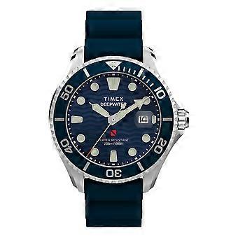 Timex Deepwater Meridian 200 -kello, 44 ​​mm, synteettisestä kumista valmistettu ranneke, TW2W81500