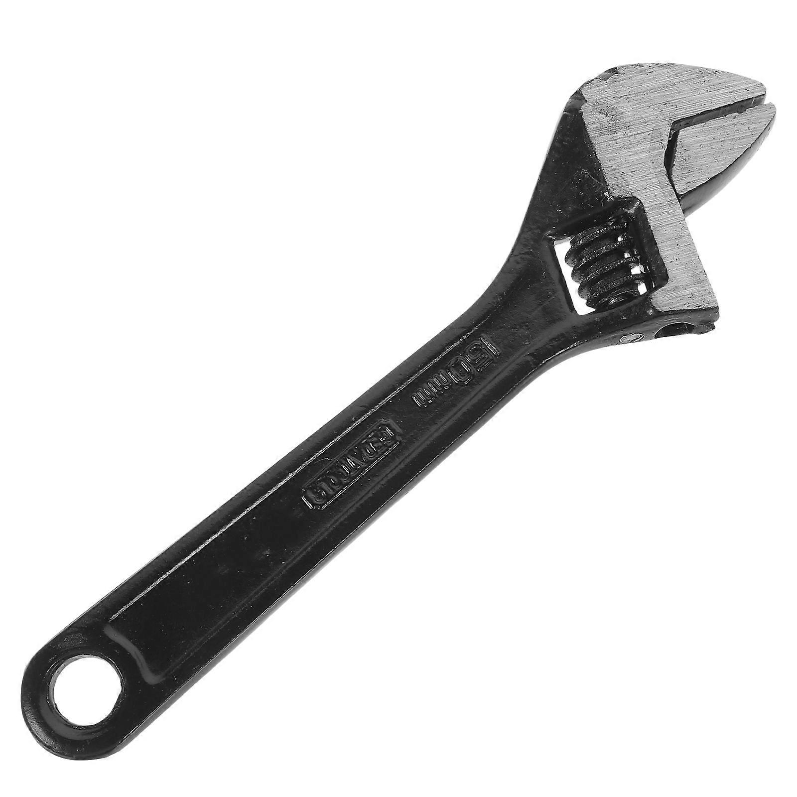 Multi-Purpose Adjustable Wrench Large Opening Monkey Spanner 1Pcs Black