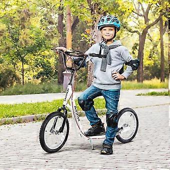 Kids' scooter, kick scooter, city scooter, kickboard, children's scooter with pneumatic tires and handbrake, waterproof, foldable, suitable for ages 5