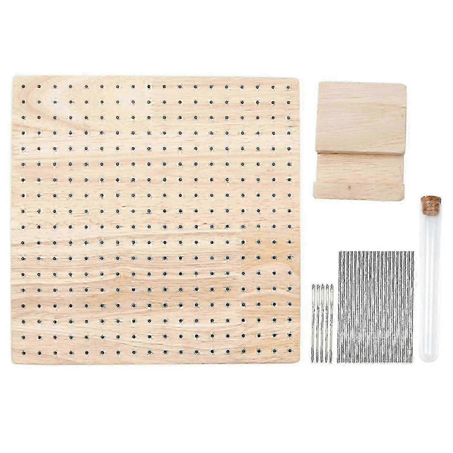 Solid Rubber Wood Knitting Blocking Board