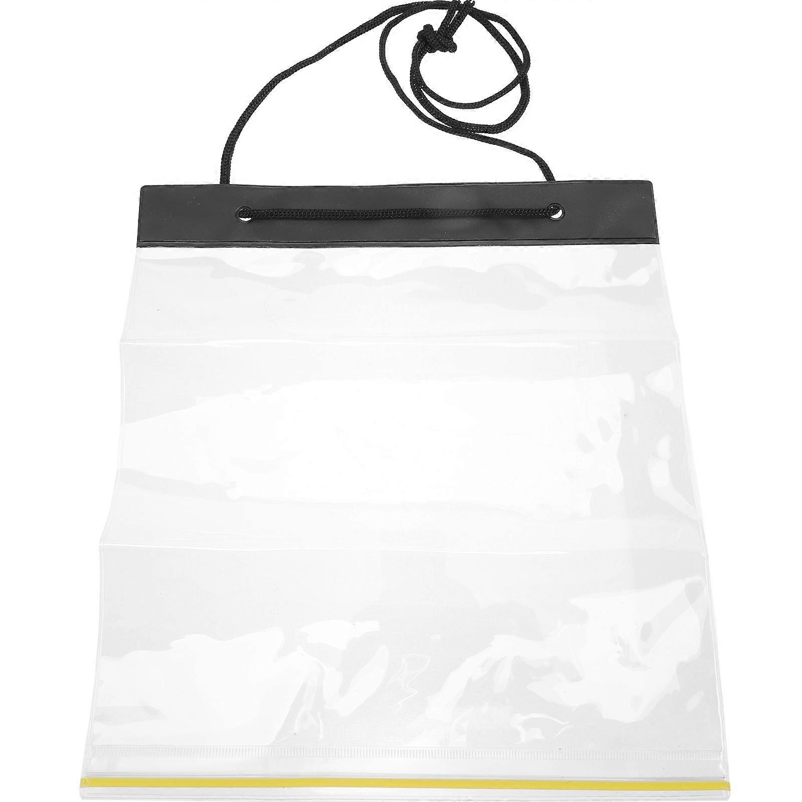 Office File Folder Transparent Drawstring Bag for Storage 5Pcs Pouch Set