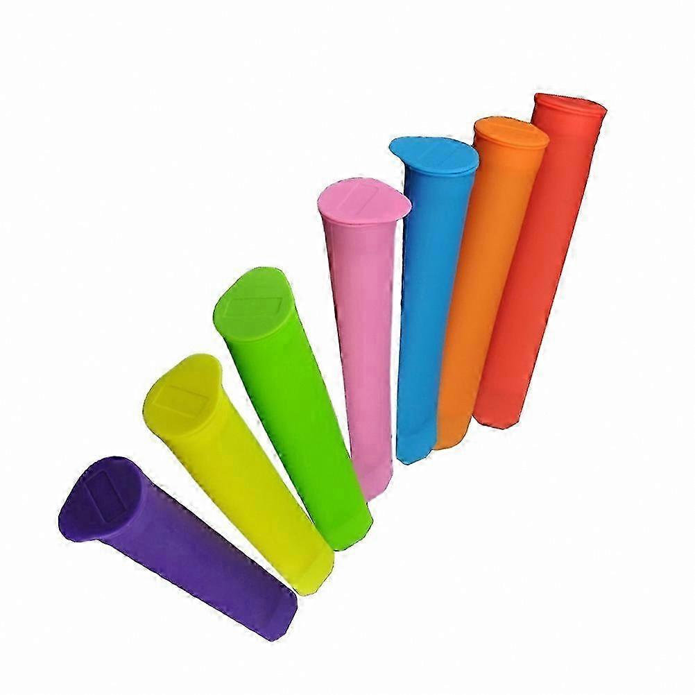 Safe Ice Making Silicone Push Up Mold, 7-Piece Set